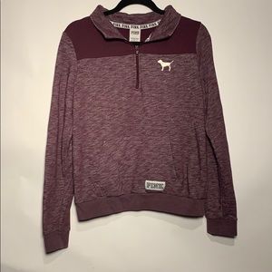 Pink Victoria’s Secret purple quarter zip up
